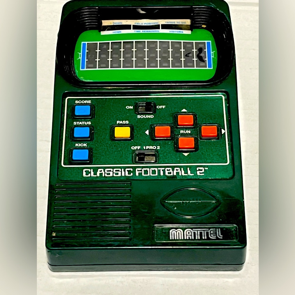 Untested -Electronic Mattel classic 2 football game